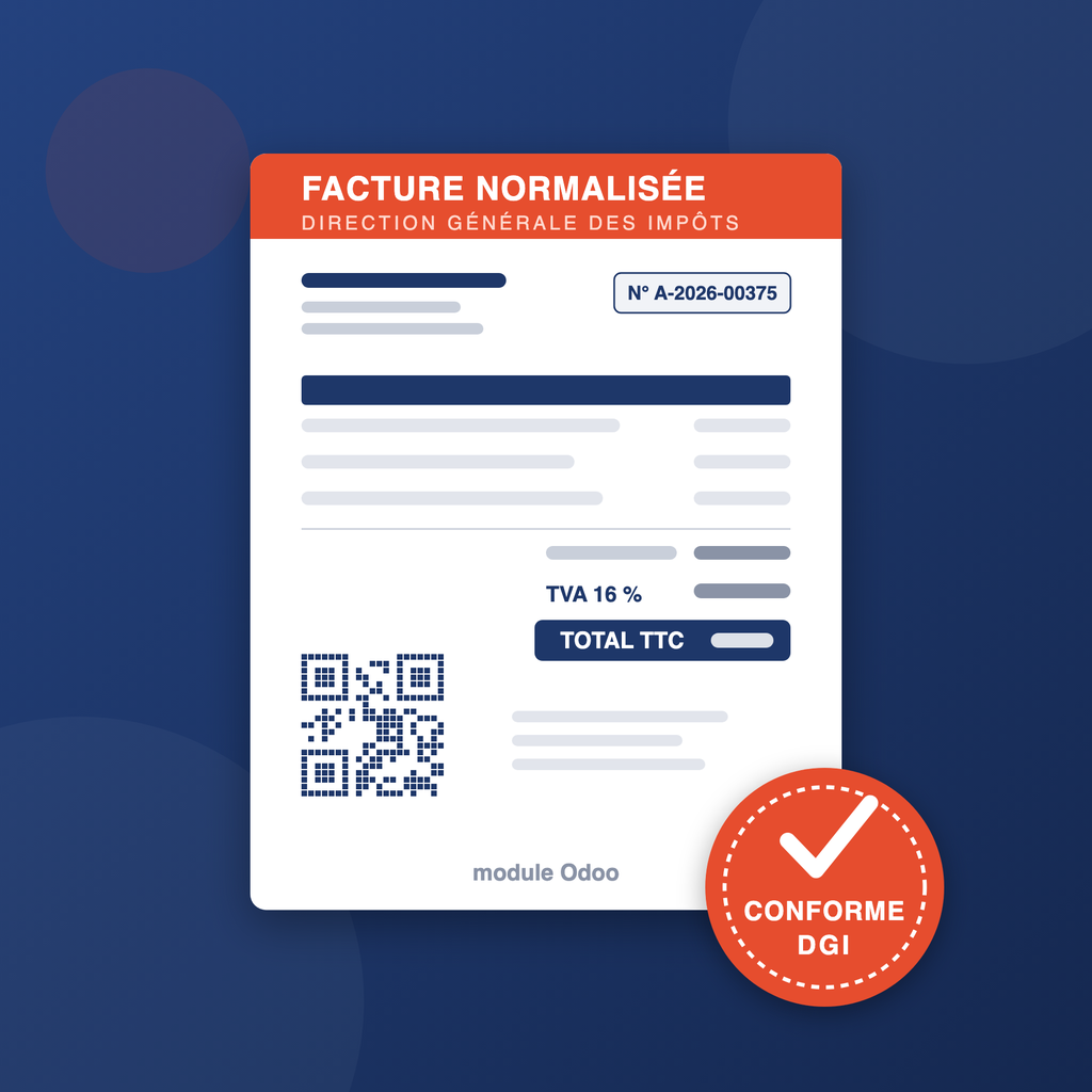 Facture normalisée DGI — module Odoo